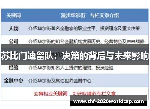 苏比门迪留队:决策的背后与未来影响 苏比门迪留队:决策的背后与未来影响